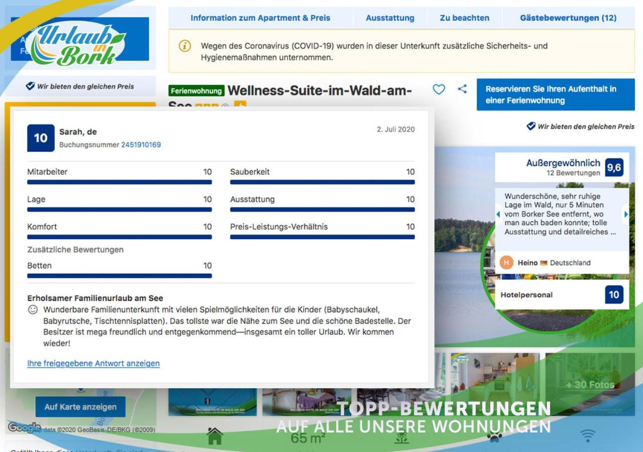 Familien-Suite-Im-Wald-Am-See Bork Exteriör bild