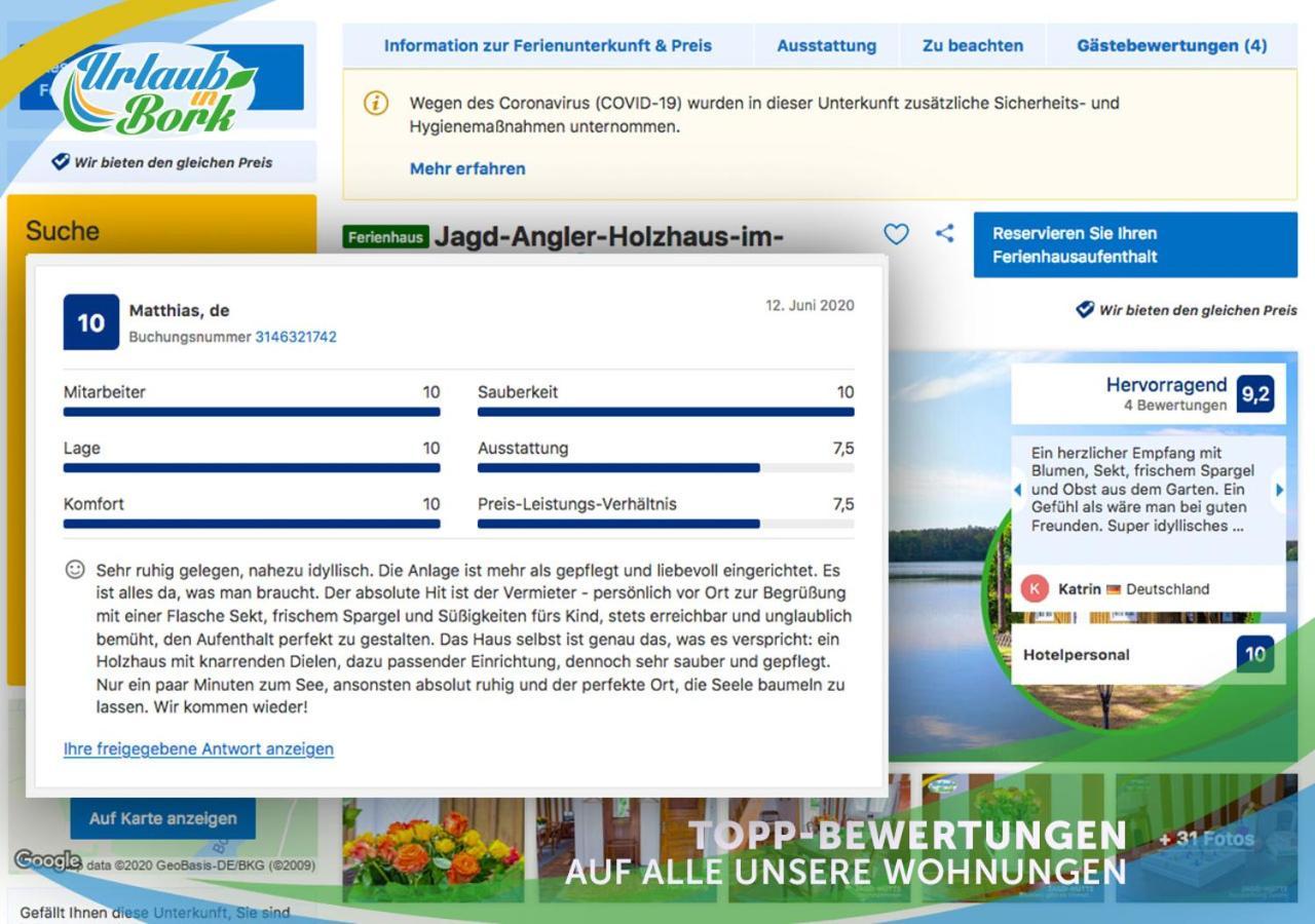 Familien-Suite-Im-Wald-Am-See Bork Exteriör bild